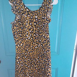 Who What Wear Womens Medium Leopard Dress NWT